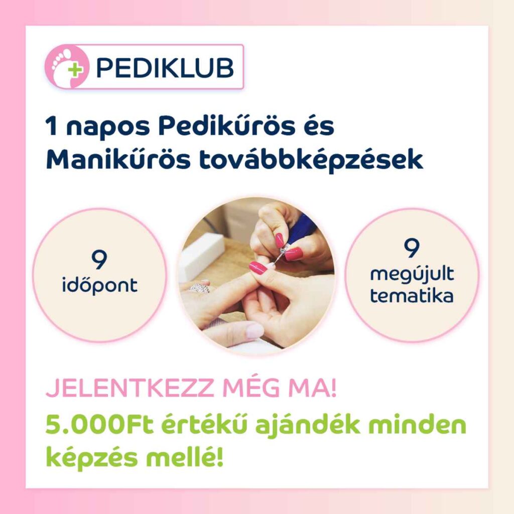 akciós pedikűrös tanfolyam és továbbkézés